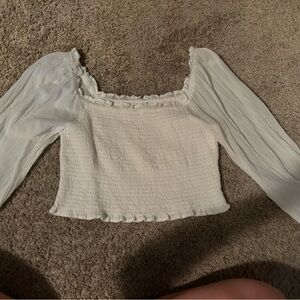 Aerie long sleeve cropped top